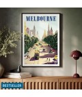 Retro Print | Melbourne Collins Street